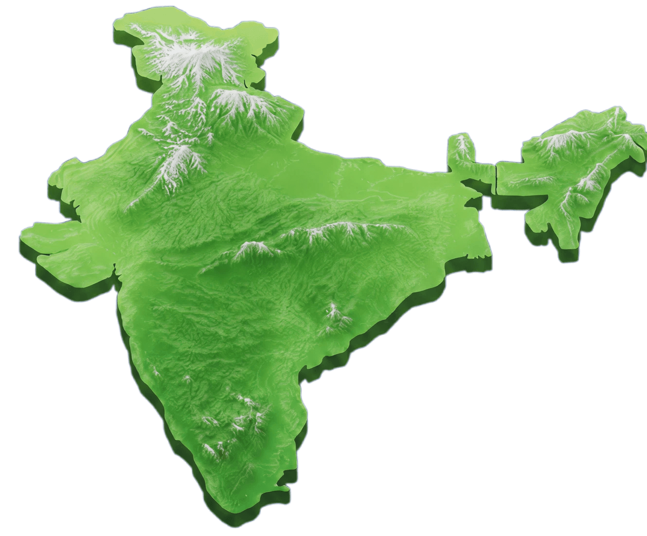Map of India showing Reliance MedLab locations